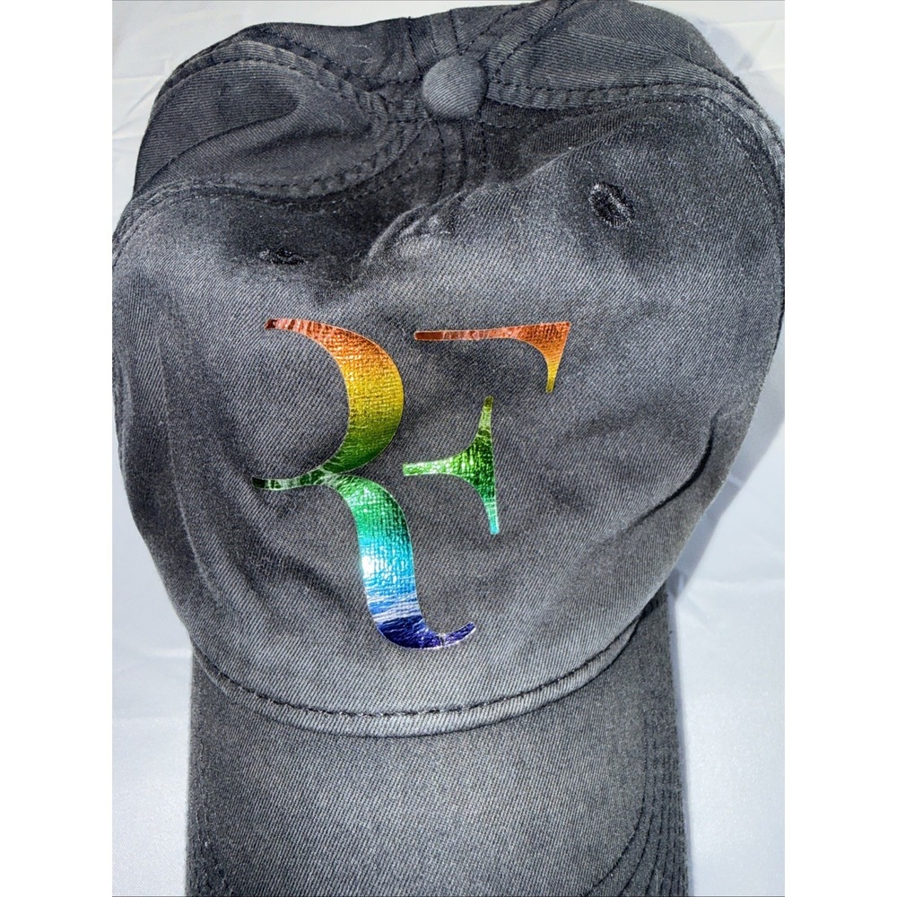 Nike Legacy91 RF Roger Federer 2016 US Open Black Iridescent Tennis Hat Cap - Picture 3 of 10
